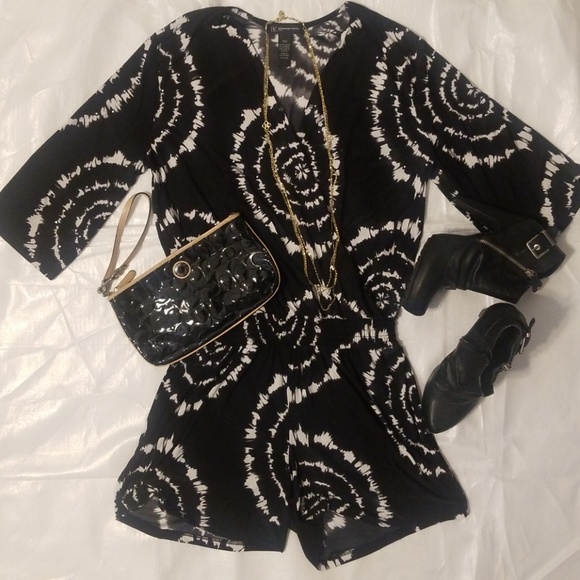 INC International Concepts Other - INC Macy's Black and White Romper